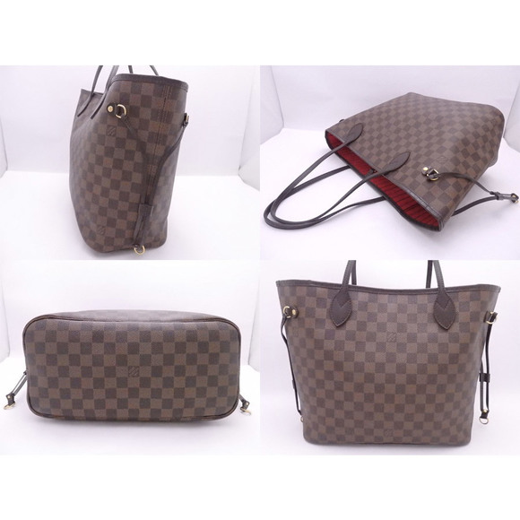 Louis Vuitton Brown MM Damier Canvas Neverfull Tote Bag - Picture 1 of 3